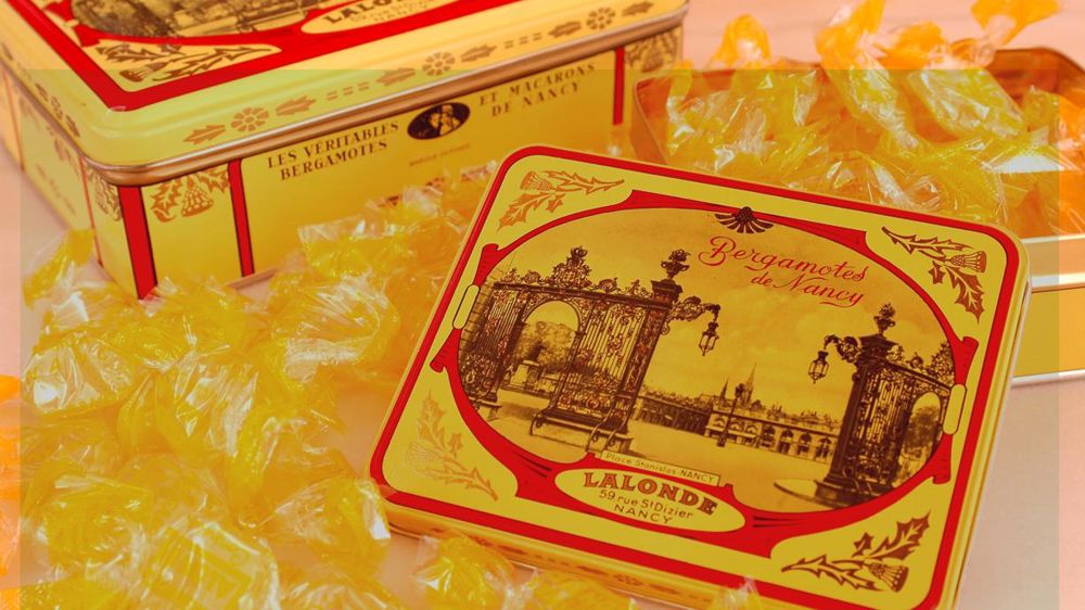 Les bonbons à l’ancienne, à base d’essence de bergamotte. D. PERONNE